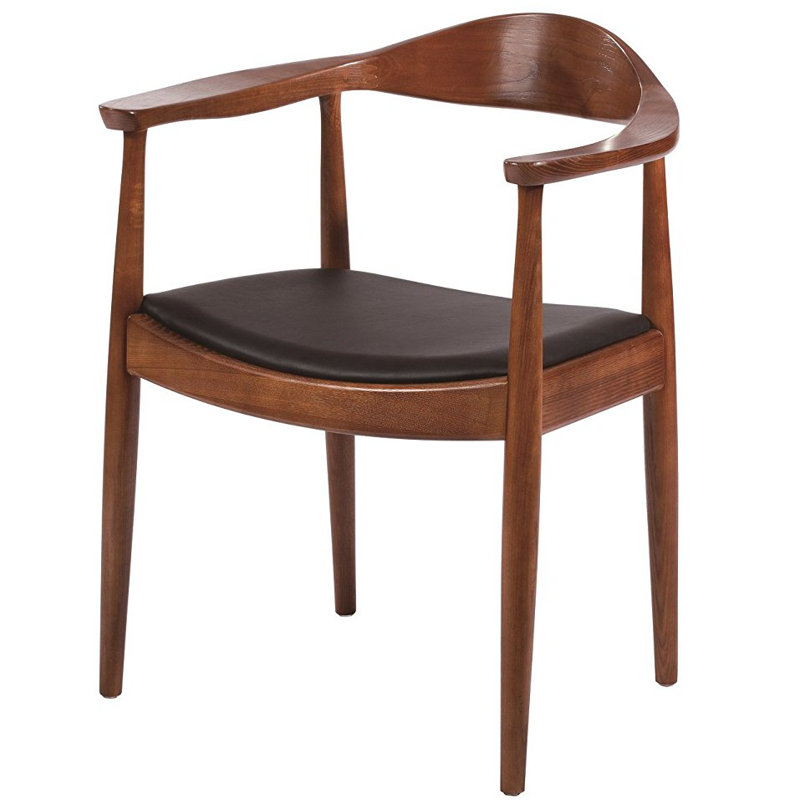 Chaise de patio avec coussin présidentielle Wilkinson, Noyer