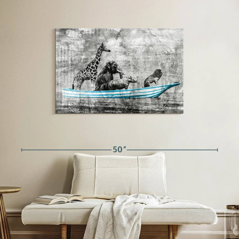 Brampt animaux bateau Pop, H 26 po x l 39 po