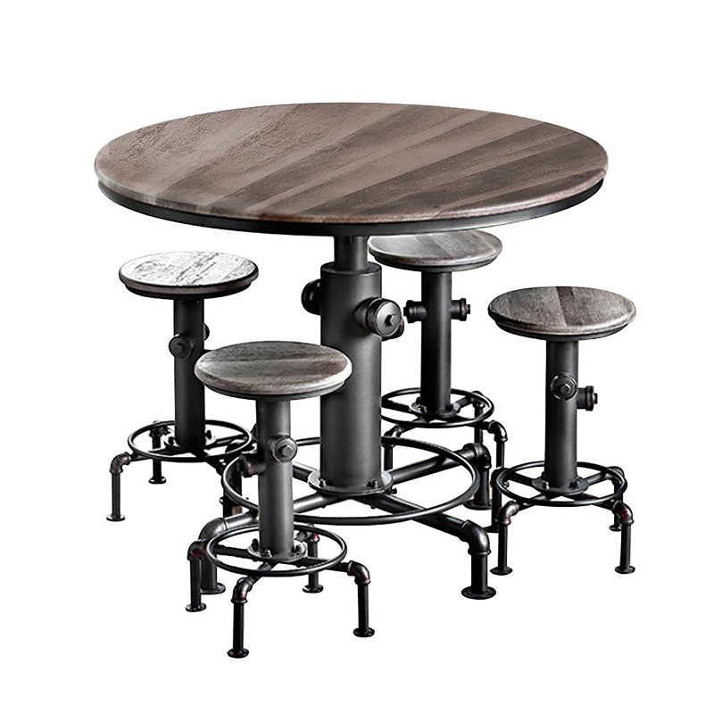 Albarado 4 - Person Pedestal Base Dining Set