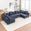 Canapé modulaire rembourré en U de 6 pièces Kempson-2109828625