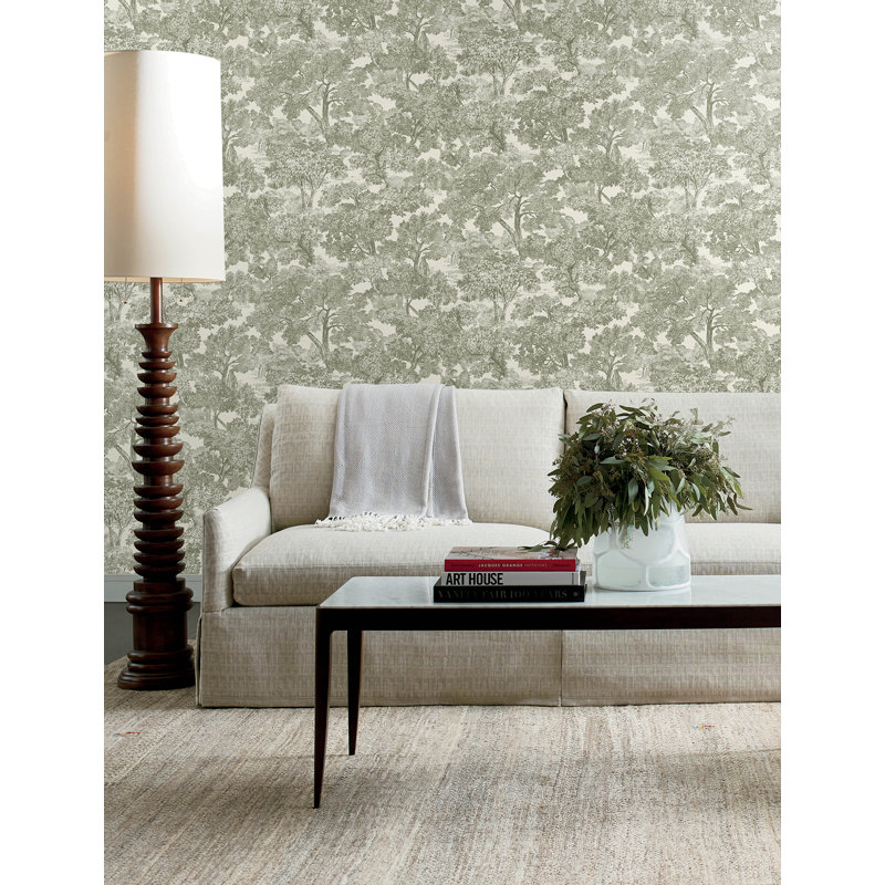 Papier peint Spinney Toile, Vert
