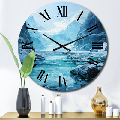 Horloge murale en métal Belynda