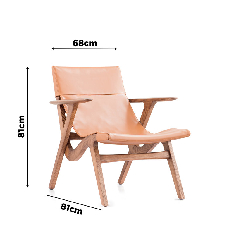 Faux Leather Armchair