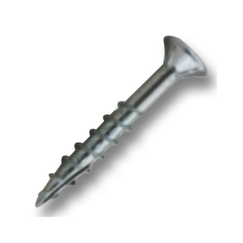 #8 x 1-1/4 in. Zinc Combo Drive Flat-Head Coarse Thread with Nibs Self-Tapping