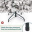 Arbre de Noël blanc enneigé avec pin-130365410