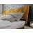 Gazelle Solid Wood Bed Frame with Artistic Patterned Headboard, Queen size bed, Caramel-43895569-43895568