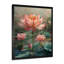 Rose rose vert sacré Bloom S - décoration murale Lotus-106167315-106167319