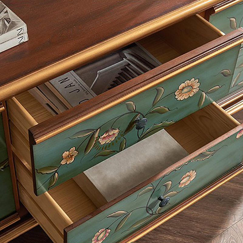 Armoire de rangement élégante de style rétro