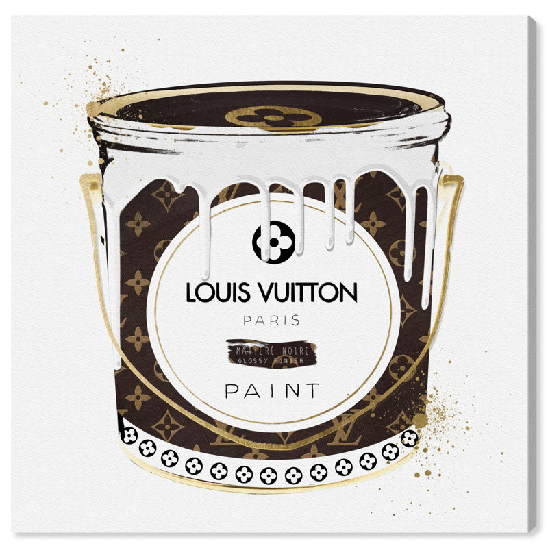 Luxurious Paint Can II - Graphic Art on Canvas, Wrapped Canvas, 12" H x 12" W