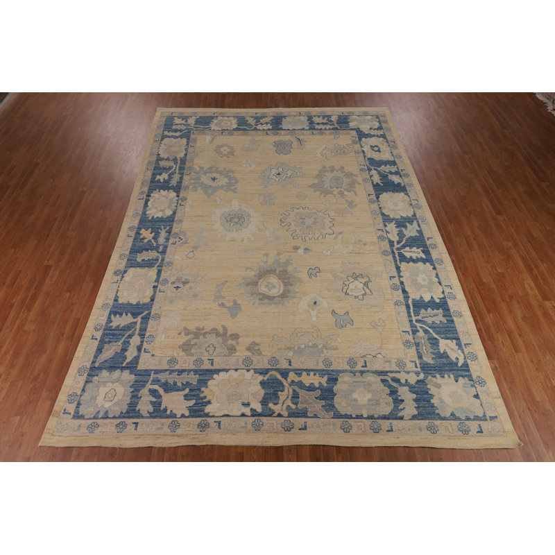Vegetable Dye Oushak Oriental Large Rug 10