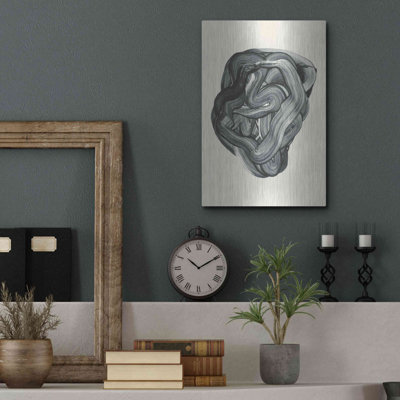 Luxe Metal Art 'Brushed 3' By Design Fabrikken, Me " Brushed 3 " by Design Fabrikken Painting Print
