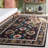 Saule Handtufted Wool Cotton Oriental Rug in Black/Ivory-559353469