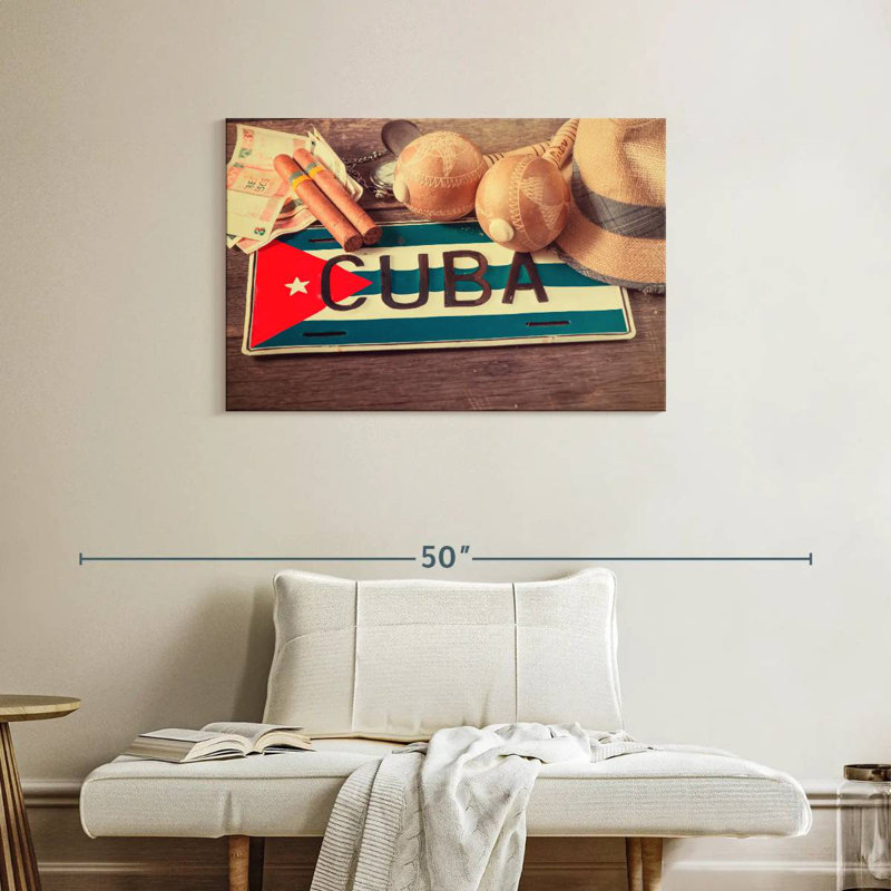 All About Cuba, 24" H x 36" W