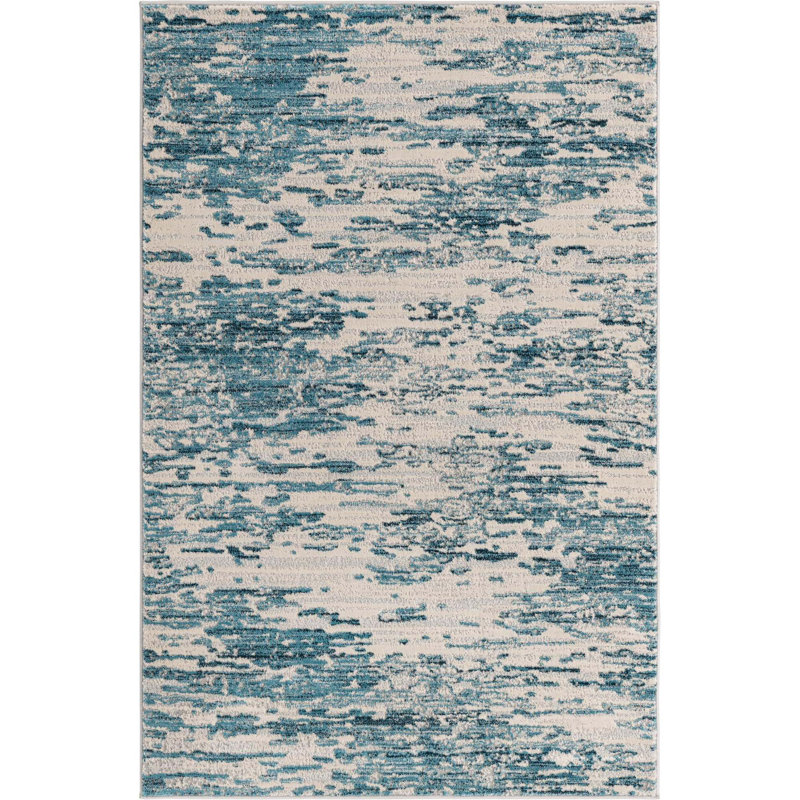 Frankton Abstract Indoor Rug, Rectangle 4' x 6'