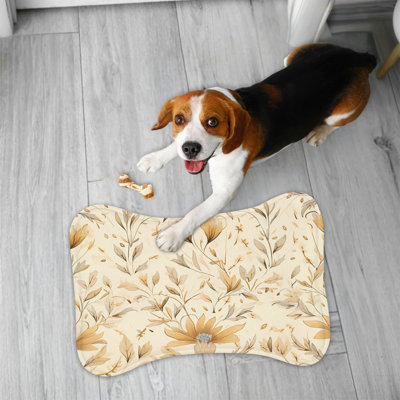 Sandstone Chic - 1 Piece Bone Shape Feeding Mat Anti-Skid Placemat
