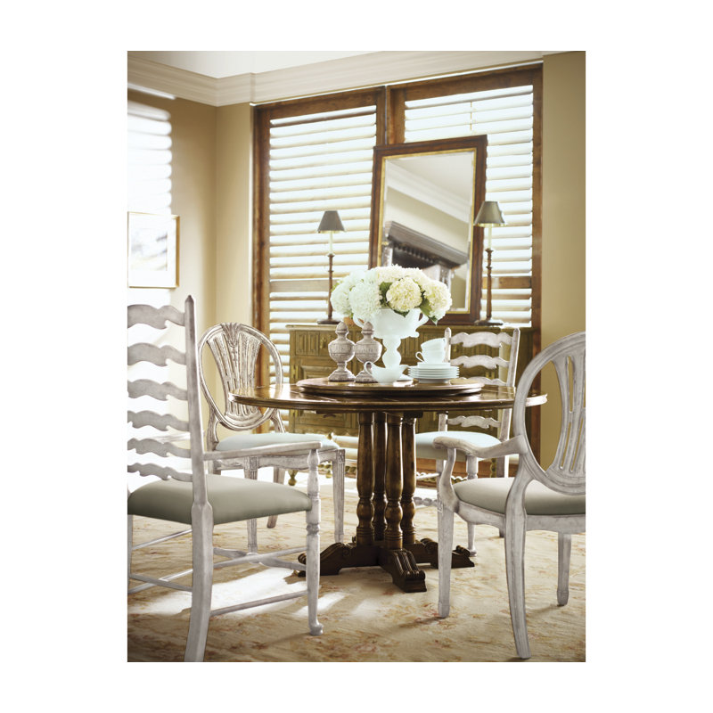 Country Farmhouse Solid Wood Arm Chair