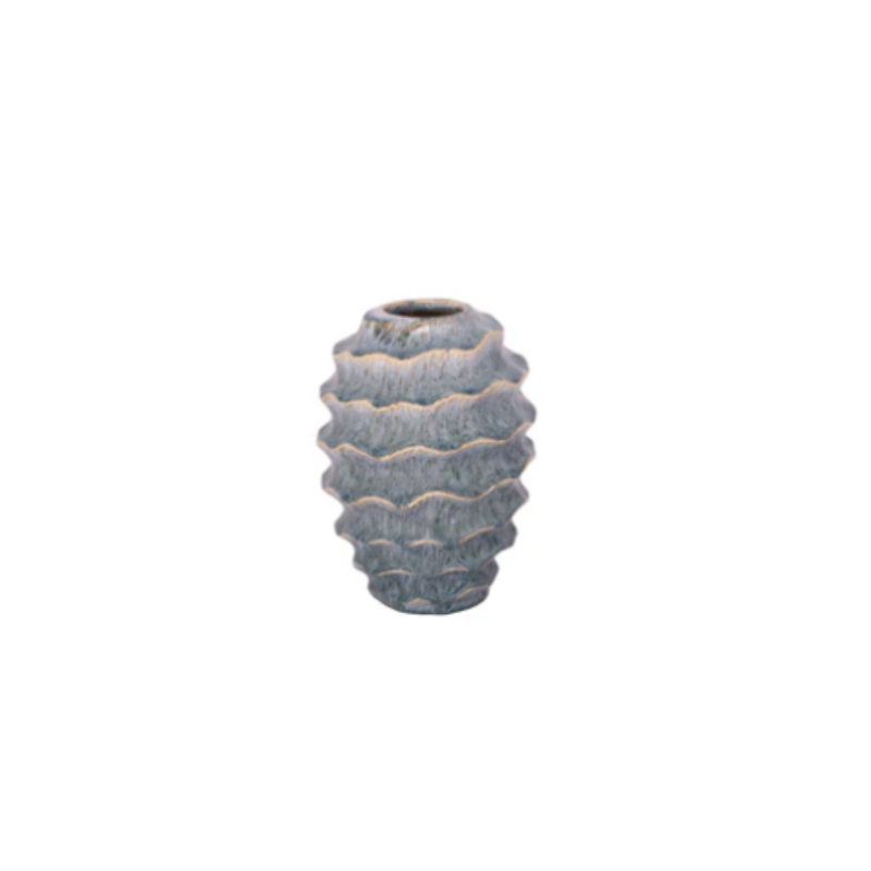 Ceramic Vase Gloss Finish Blue