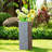 Wurster Lightweight Concrete Modern Square Outdoor Planter Set, 16 Inch and 12 Inch Tall, Timber Ridge-545340921-545340922