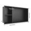 Niche murale encastrée H 12 po x l 24 po avec tablette pour rangement de salle de bain-1628364522