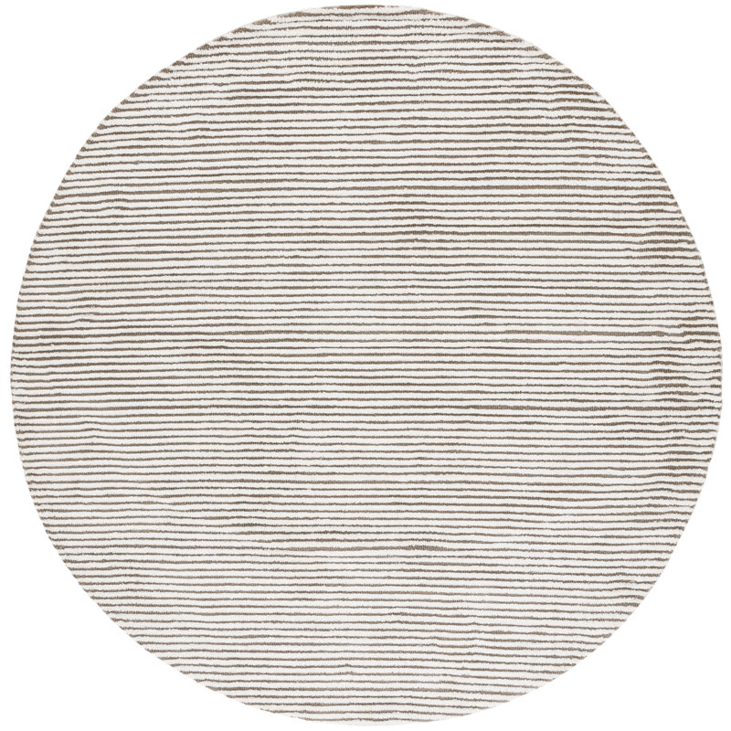 Audrey Performance Striped Rug, Round 6'