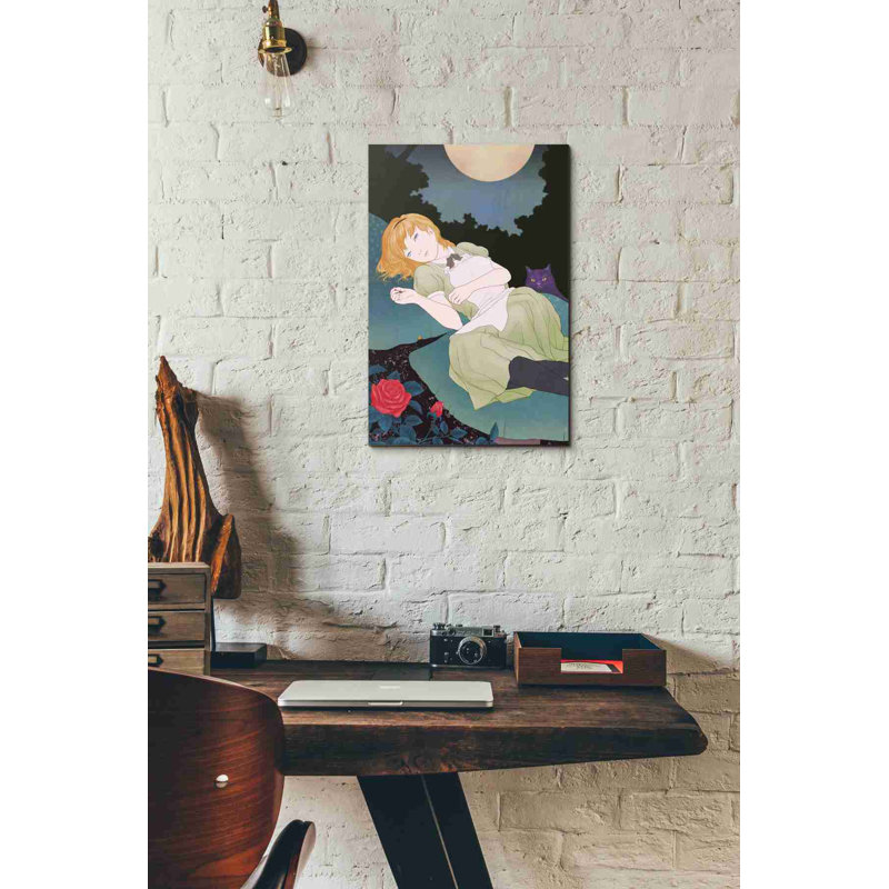 « moonlight », reproduction d’impression sur toile tendue, H 40 po x l 26 po x P 1,25 po