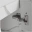 Armoire de salle de bain murale flottante de 16 pouces avec lavabo en céramique et porte à fermeture en douceur, adaptée aux petites salles de bain