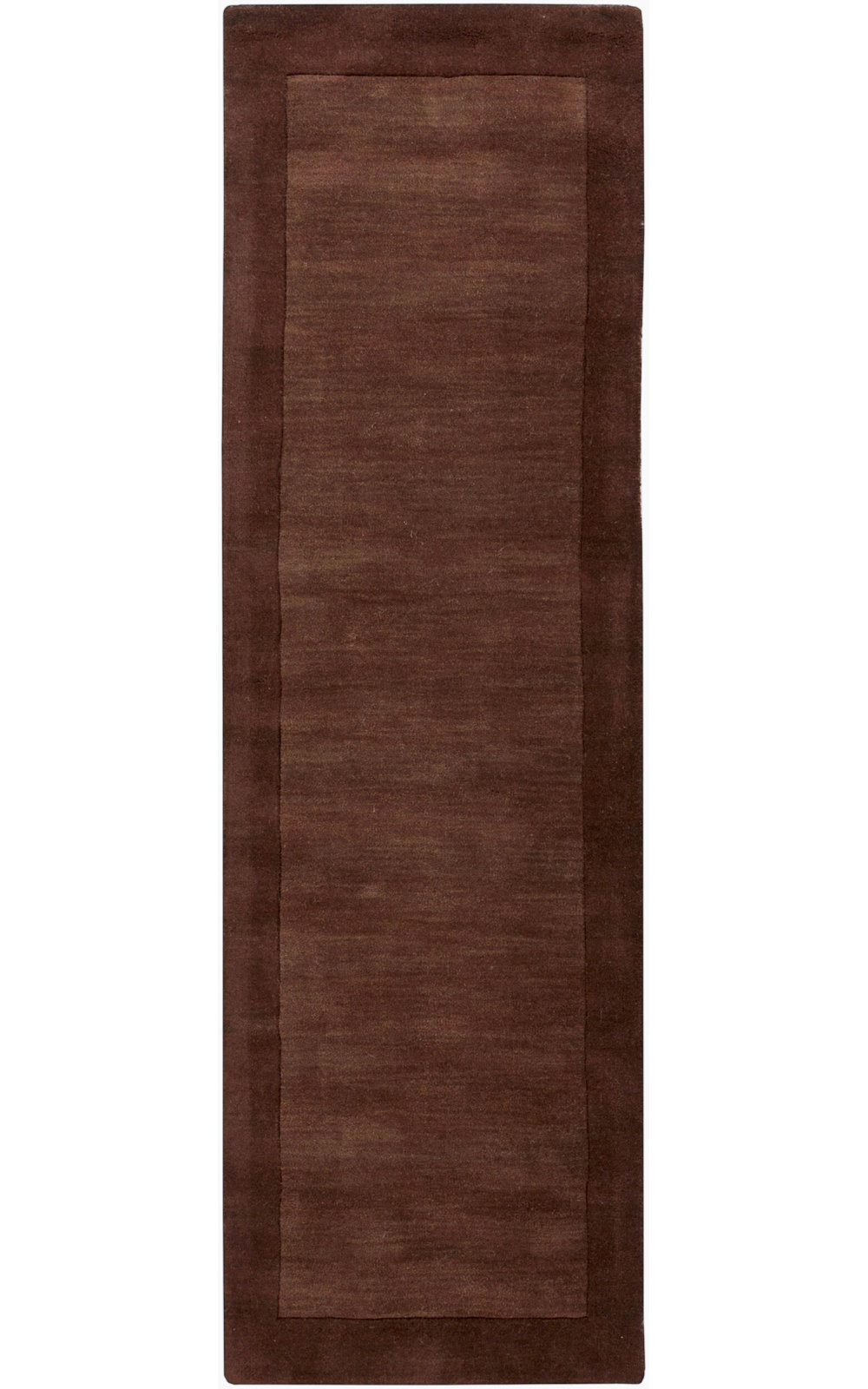 Dolma Handmade Wool Brown Rug, Runner 2'6" x 8'