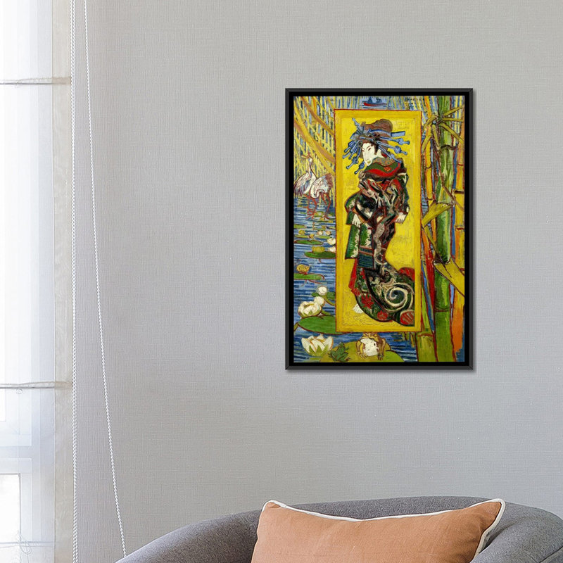 Courtesan (d'après Eisen) par Vincent van Gogh - Estampe numérique sur toile tendue avec châssis, H 60 po x l 40po x P 1,5 po