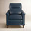 Fauteuil inclinable électrique en cuir véritable Elizabeth-95762839