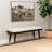 Conlan Upholstered Black and Cream Bench
