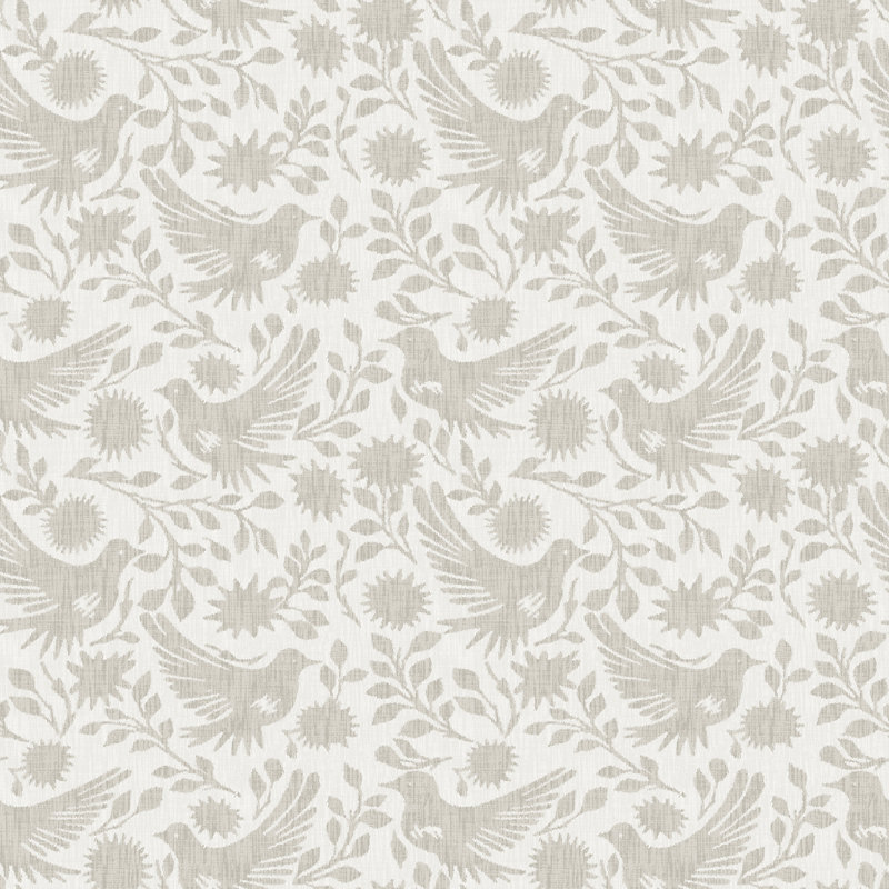 Papier peint peler et coller Winged Serenade, Beige