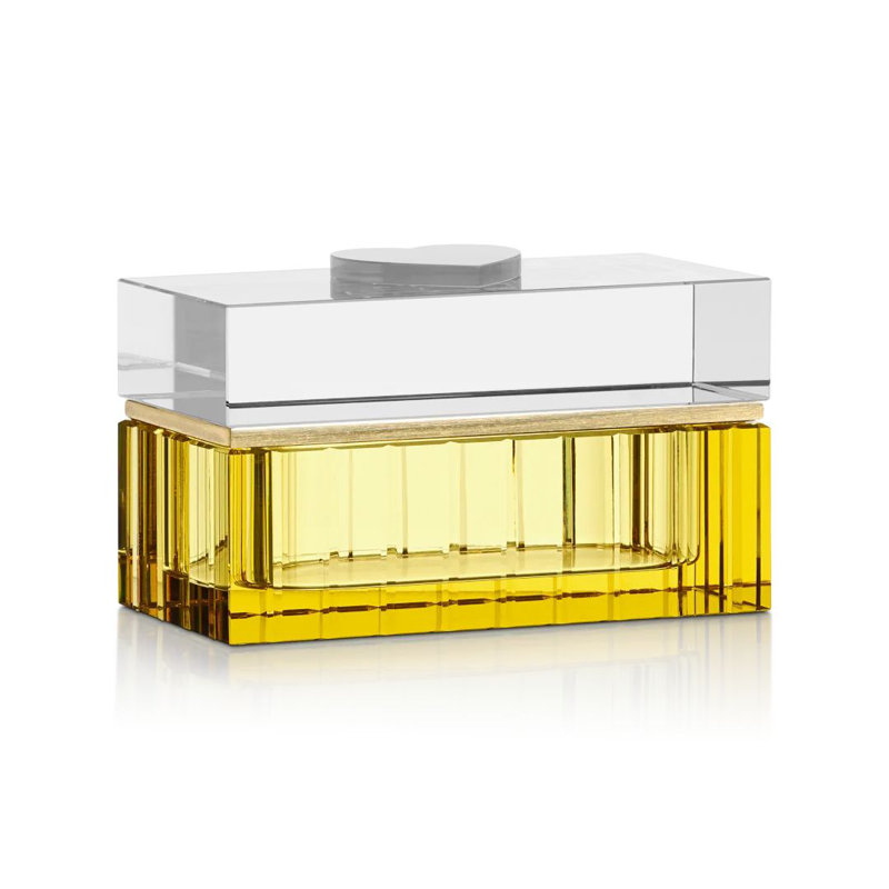 White Heart Crystal Jewelry Box