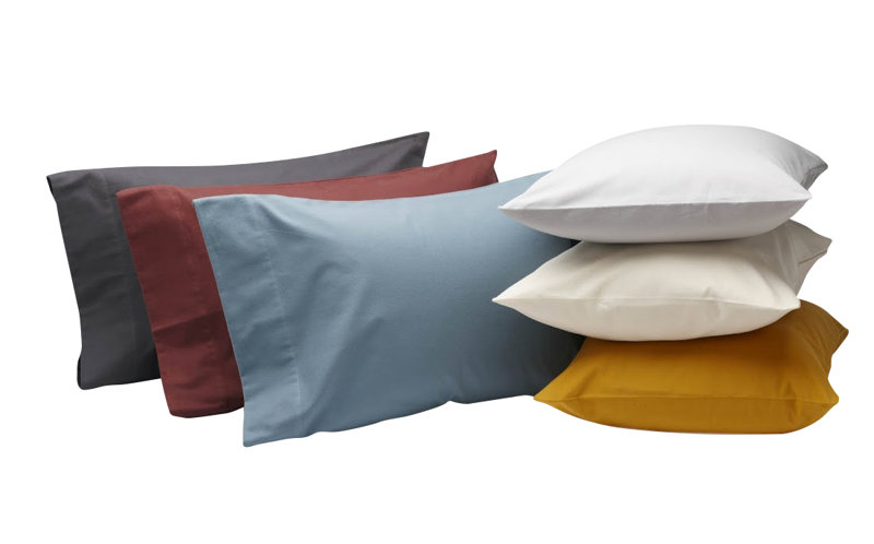 Cloud Flannel Pillowcase, King Pillowcase, Pale Gray Heather