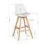 Deasia Bar Stools Solid Rubberwood High Backrest Seat Height 75cm-2100724847