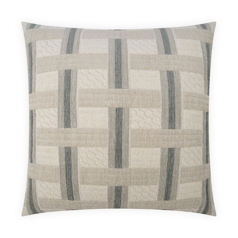 Fraser Square Pillow Cover & Insert, Sage, Square 22"