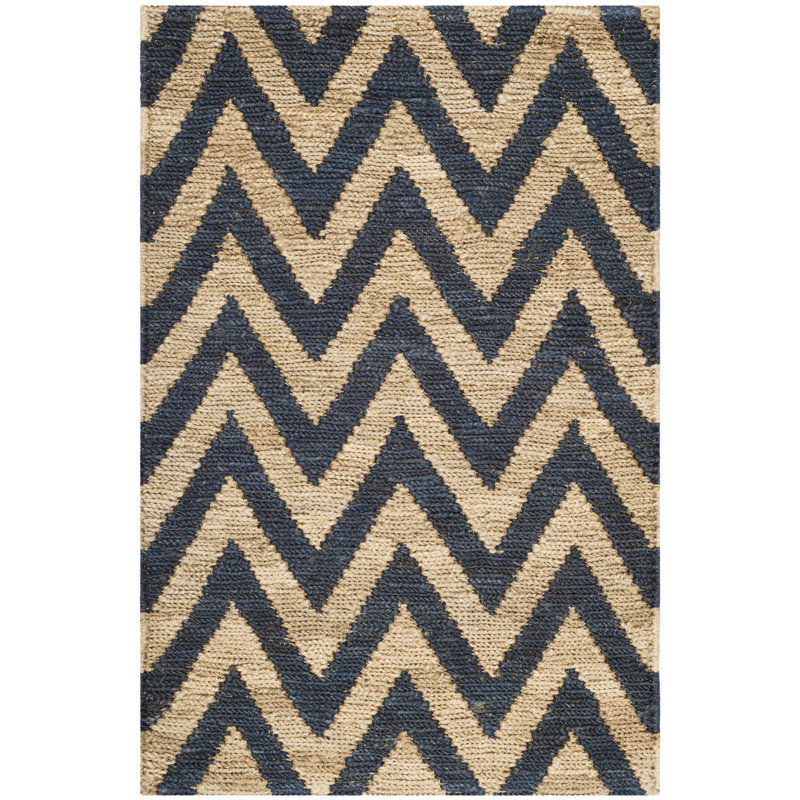 Tapis en jute noué à la main Baileigh, Rectangle 3 pi x 5 pi