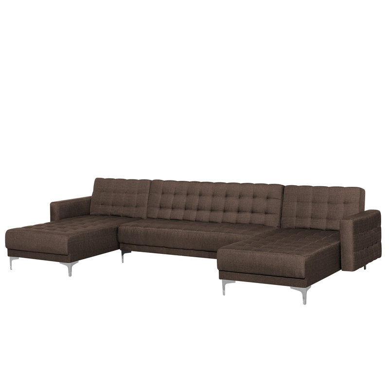 Finnegan 5 Seater Sofa Bed, Brown