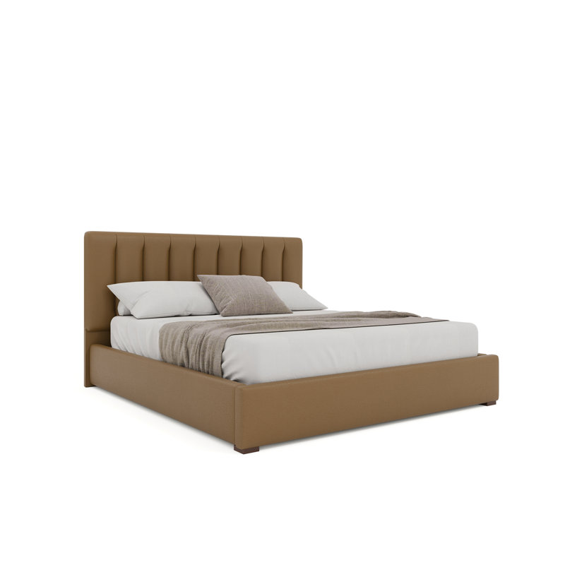 Dezyah Upholstered Bed, Queen, Caramel