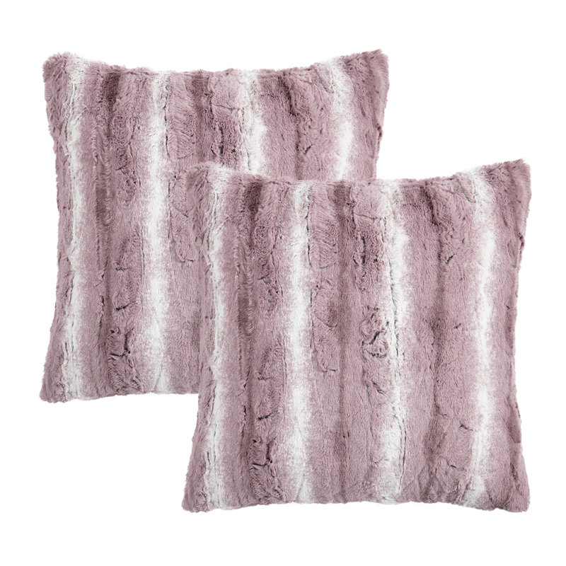 Animal Print Square Cushion Cover, Pearl Blue