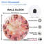 Horloge murale horloge murale en verre 12 po
