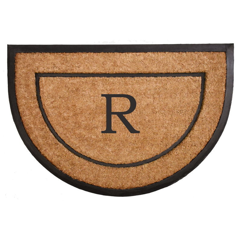 Tamatoa Personalizable Non-Slip Indoor Doormat, R, 24" W x 36" L