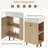 21.6" Wooden bathroom vanity
