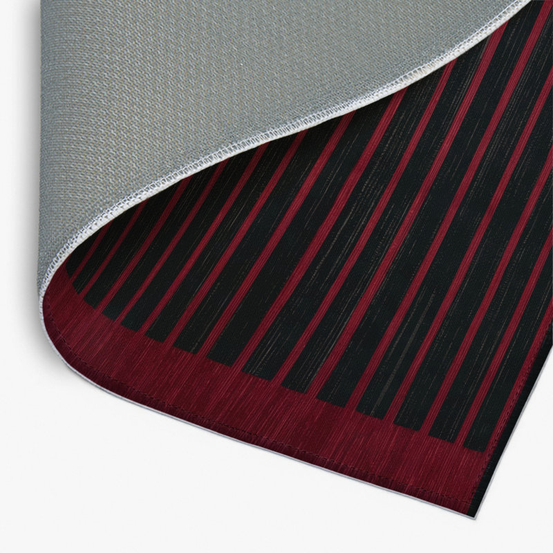 Tapis intérieur / extérieur brun HorizontalStripes, Rectangle 4pi x 6 pi