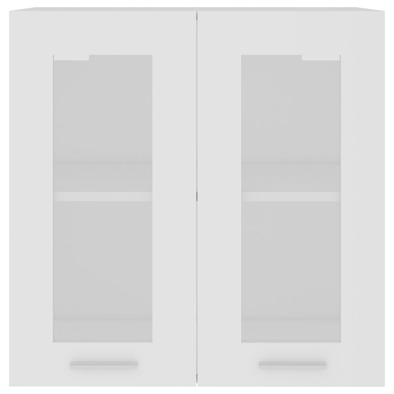 Black Hanging Glass Cabinet 60X31x60 Cm, White