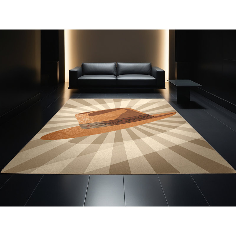 Tapis lavable à la machine Honn Vintage Look - beige, 4 x 6