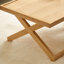 Solid Wood Cross Legs Coffee Table