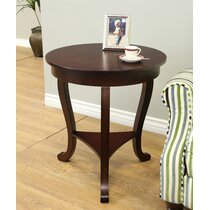 Amoeba Wild Walnut Tall Side Table