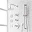 Vassor Thermostatic Shower System With 3 Body Sprays, Slide Bar and Hand Shower - Brushed Gold-413615415