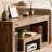 Rustic Brown Solid Wood TV Stand with Open Storage Shelves | Farmhouse Style Entertainment Center for Living Room