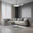 42 Inch - Silver Minimalist Fan Chandelier - Remote Control / Dimmable / Variable Speed - Suitable For Living Room And Any Room